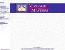 Tablet Screenshot of massagemasters.org